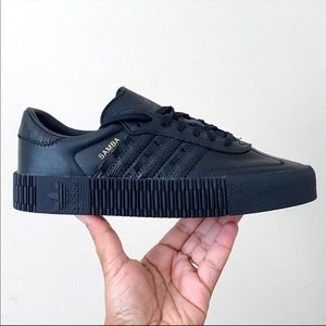 Adidas X J KOO Sambarose Three Stripe Black Ruffles